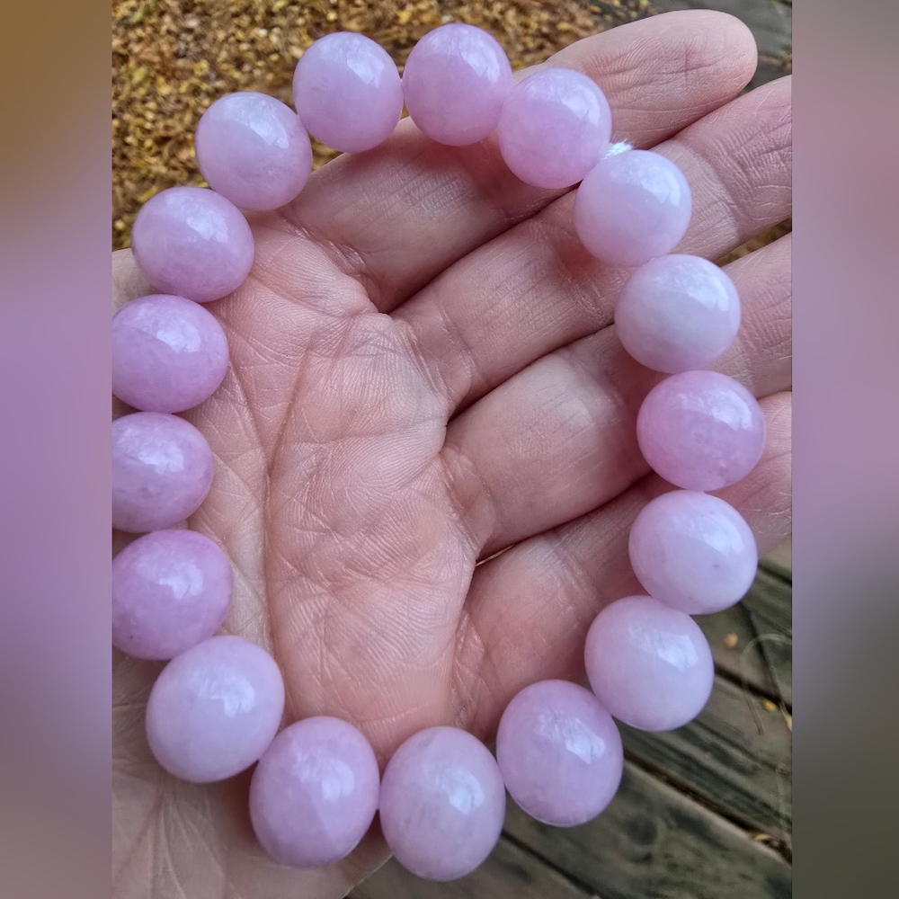 12mm Kunzite Bracelet ON SALE - Picture 6 of 7